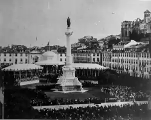 Inauguração da estátua de D. Pedro IV, em 1870