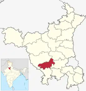 Localização de Charkhi Dadri em Haryana