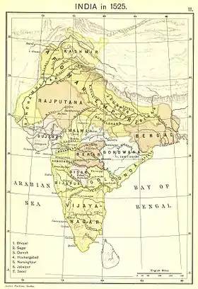Localização de Dinastia Lodi