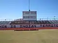 O Estádio Indian, local nativo da equipa de futebol Jourdanton High School Indians.