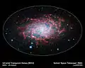 Galáxia do Triângulo, Telescópio Espacial Spitzer