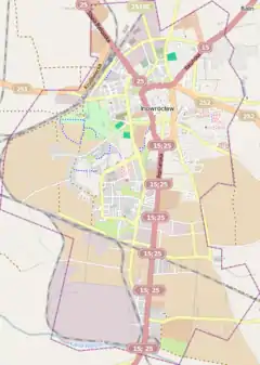 Localização de Inowrocław na Polónia