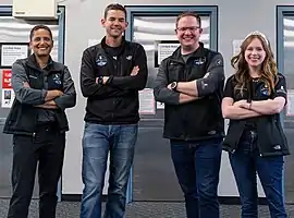 Sian, Jared, Christopher e Hayley