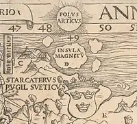 A ilha fictícia Insula Magnetum