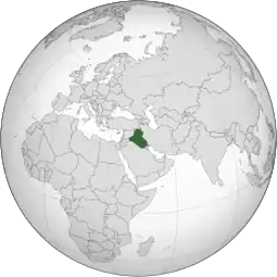 Localização de Iraque