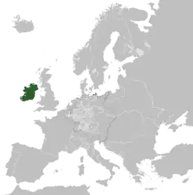 Localização de Irlanda