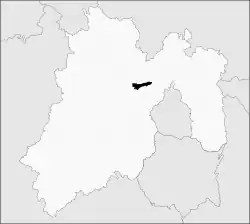 Localização de Isidro Fabela no estado de México