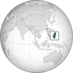 Localização da República da China