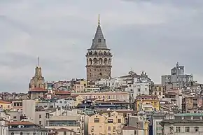 Vista de Karaköy e Gálata desde o Bósforo