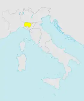 Localização de Parma e Piacenza