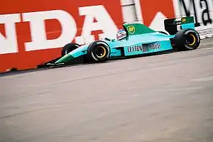 Ivan Capelli, também no GP dos Estados Unidos de 1991, onde abandonou por problemas na caixa de câmbio.