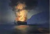 Exploding Ship, 1900. Óleo sobre tela, 67 x 96.5 cm