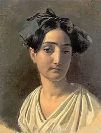 Retrato de Vittoria Caldoni, 1834