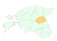 Localização de Região de JõgevaJõgevamaa