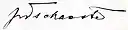Assinatura de Jānis Čakste
