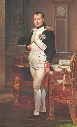 Jacques-Louis David - Retrato de Napoleão Bonaparte, 1812. National Gallery of Art.