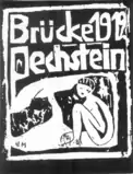 Brücke, 1912, xilogravura sobre papel, na capa