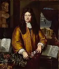 Portret van de Leidse botanicus, Jan Commelin, c. 1680