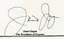 Assinatura de Janet Jagan