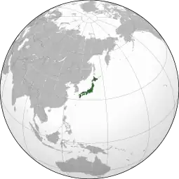Localização do Japão