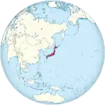 Localização do Japão
