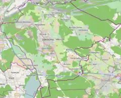 Localização de Jaworzno na Polónia