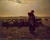 Pastora com seu rebanho, 1864