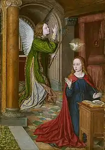 Anunciação de Jean Hey, 1490