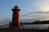 O farol ao entardecer