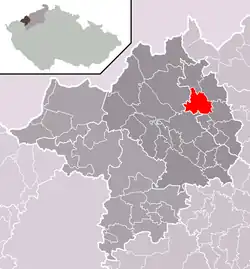 Localização de Jirkov