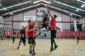 Jogo de basquete no ginásio do Mackenzie