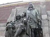 Estatua de Johan e seu irmão Cornelis de Witt em Dordrecht.