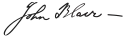 Assinatura de John Blair, Jr.