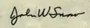 Assinatura de John W. Snow
