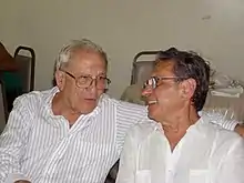 José Dion com seu amigo, e orientador dos tempos de ITA, Paulo Tolle