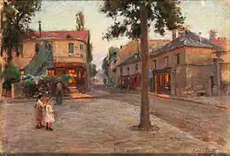 Praça em Levallois-Perret, 1911