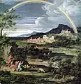 Joseph Anton Koch: "Paisagem com arco íris" (1805)