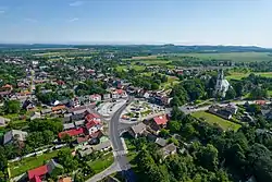 Praça principal em Włodowice