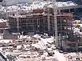 Progresso da construção em junho de 2007