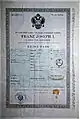 Passaporte do Império Austro-Húngaro emitido na Boêmia em 1871