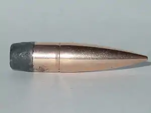 Exemplar da bala penetrante conhecida como "bala K" na Primeira Guerra Mundial