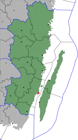 A Região Kalmar e as suas comunas (municípios)