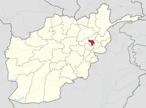 Localização da província de Capisa, onde Coistão se situa