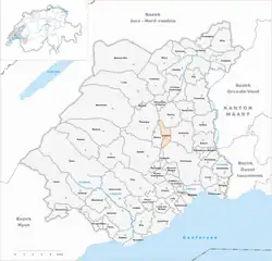 Localização de Cottens na Suíça.