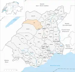 Localização de L'Isle na Suíça.