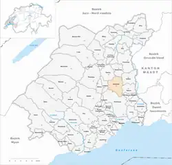 Localização de Vullierens na Suíça.