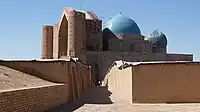 Mausoléu de Khoja Ahmed Yasawi, inscrito em 2003.