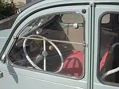 2CV AZ 1950s interior - front