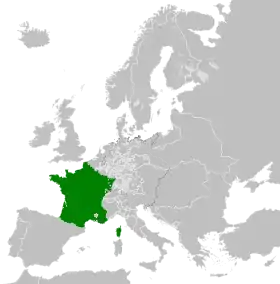 Localização de França