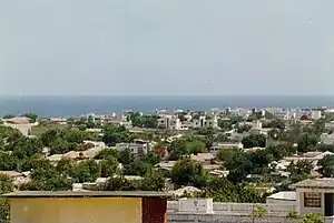Vista da cidade de Kismayo